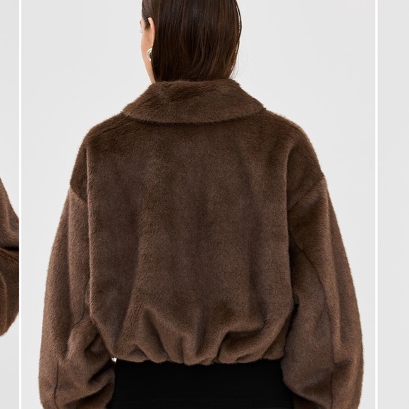 A.L.C. Faux Fur Cropped Esme Jacket - XS NWT Sold Out - Picture 5 of 6
